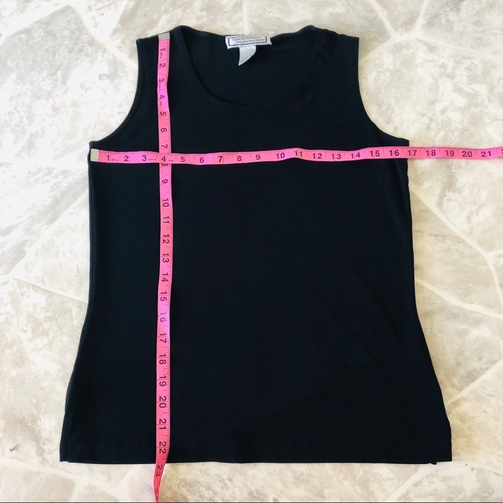 Black sleeveless undershirt stretch shirt size XS - Picture 4 of 4
